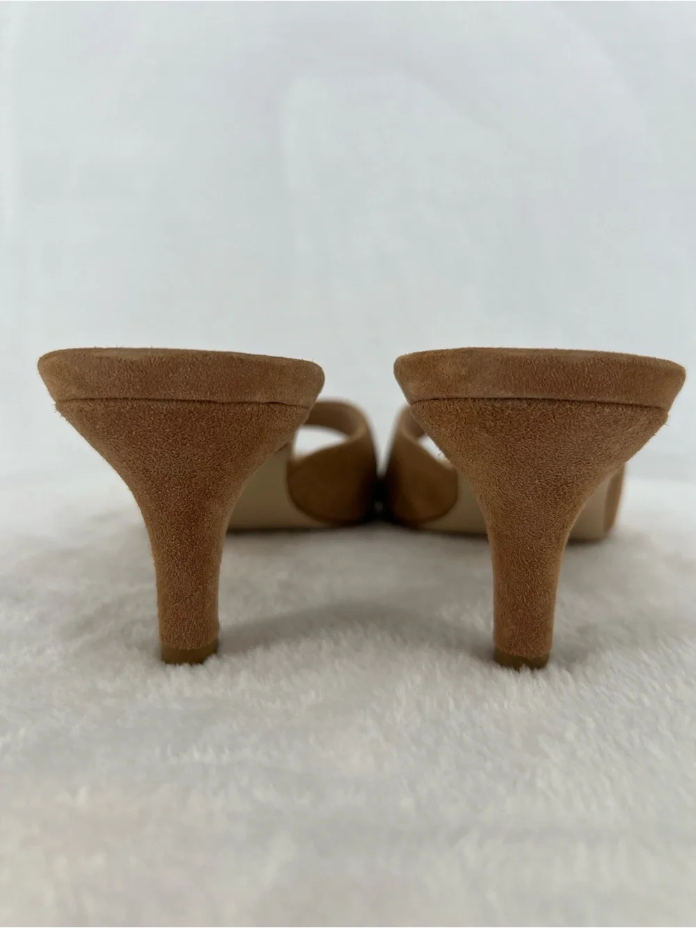 Pelle Moda Unia Suede Kitten Heel Sandal Comfy Mule Neutral Minimalist 9.5